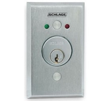 SCHLAGE ALLEGION BRAND  653-04 630        Single Direction Keyswitch, SPDT, Maintained, 5 Ampere at 30 Volt DC