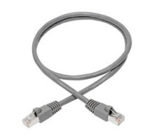 TRIPP LITE N262-003-GY        Cat6a 10G-Certified Snagless Shielded STP Network Patch Cable RJ45 M/M , PoE, Gray, 3 ft.