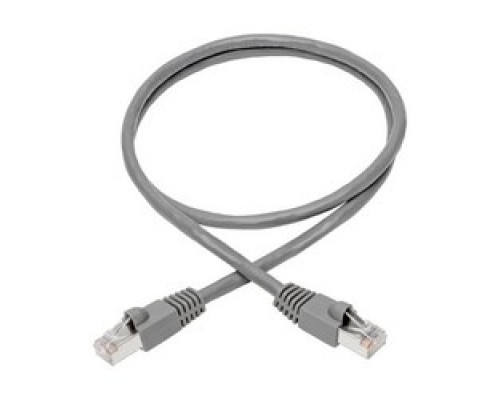 TRIPP LITE N262-003-GY        Cat6a 10G-Certified Snagless Shielded STP Network Patch Cable RJ45 M/M , PoE, Gray, 3 ft.
