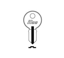 KABA ILCO CORP  S1041H NP A13               Cylinder Lock Key Blank, Double-Sided, Brass, Nickel Plated, 13 Price Group, For Illinois