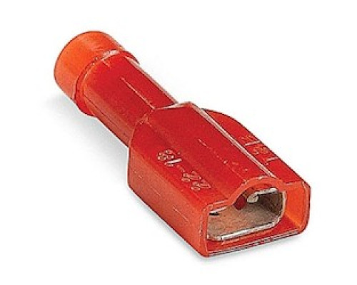 THOMAS & BETTS  RA2573M               VINYL INSUL FEMALE DISCONNECT 22-18 AWG           RED