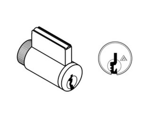 SCHLAGE ALLEGION BRAND  40-100-C124 626        Door Lock Cylinder, Multiple Tailpiece, Conventional, C124 Keyway, Satin Chrome, With 2 Key