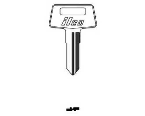 KABA ILCO CORP  X257 NP A07               Vehicle Key Blank, Brass, Nickel Plated, 7 Price Group, For Kawasaki