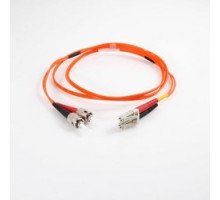 QUIKTRON  810-L12-013               4m LC-ST 62.5/125 OM1 Duplex Multimode PVC Fiber Optic Cable - Orange