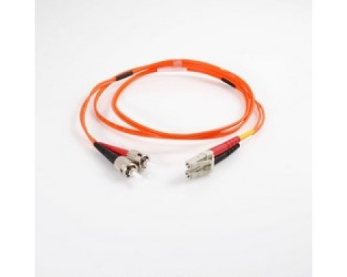 QUIKTRON  810-L12-006               Fiber Optic Jumper Cable, LC/ST, Multimode, OM1, 62.5 Micrometer Fiber, 2 Meter Length