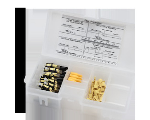 CORNING 95-05X-KY-Z        UniCam Secure Keyed LC Connector, organizer pack, 62.5 um multimode OM1 Yellow