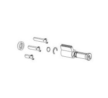 KABA ILCO CORP  3400-26D-1006-G               Lock Cylinder Kit, Peaks, Universal, Uncombinated, 06, Key-In-Knob, G Keyway, Satin Chrome Plated, For Arrow/LSDA/Schlage Lock Cylinder