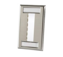 ORTRONICS 403STJ13        TracJack faceplate, stainless, three-port single gang