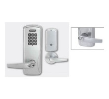 SCHLAGE ALLEGION BRAND  CO100-MS70KP-ATH-626-J-RH 4B 09663 10072 134        Electronic Door Lock, Mortise Chassis, Keypad, Right Hand, Athens Lever, 4AA Battery, Satin Chrome, Without 6-Pin FSIC Cylinder, For Class/Storeroom