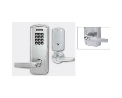 SCHLAGE ALLEGION BRAND  CO100-MS70KP-ATH-626-J-RH 4B 09663 10072 134        Electronic Door Lock, Mortise Chassis, Keypad, Right Hand, Athens Lever, 4AA Battery, Satin Chrome, Without 6-Pin FSIC Cylinder, For Class/Storeroom