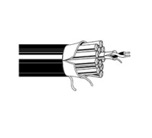 BELDEN BAV  1513C B591000               Multi-Conductor - Flexible, CM Rated Cable 12-Pair 24 AWG PO FS PVC FS PVC Black, Matte