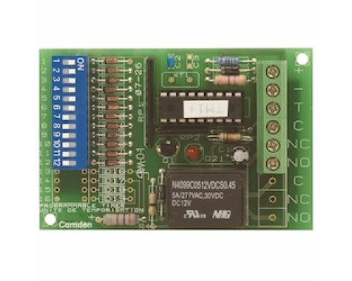 CAMDEN DOOR CONTROL  CX-1000/77               Maxi Minder Circuit Board Timer, Double Sided Foam Tape Mount, NO, DPDT, 12/24 Volt DC, 60 Milliampere, 3
