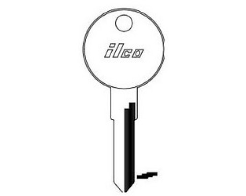 KABA ILCO CORP  V37 NP A04  AF01281002              Vehicle Key Blank, Brass, Nickel Plated, 3 Price Group, For Volkswagen