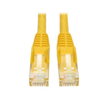 TRIPP LITE N201-007-YW        Cat6 Gigabit Snagless Molded Patch Cable RJ45 M/M - Yellow, 7-ft.