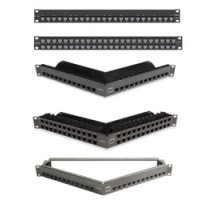 SIEMON COMPANY  ZS-PNL-24E               Copper, Patch Panel, ZMAX, Empty, Shielded, 24 Openings, Flat, 1U, Black, Fixed Wire Manager