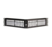 LEVITON  49256-H48               QuickPort Angled Patch Panel, 48-Port, Rack-mount, 2RU, 3.50