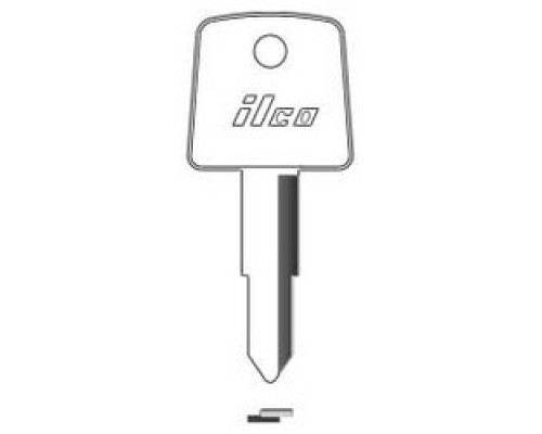 KABA ILCO CORP  HD63 NP A13  IAF00003582              Vehicle Key Blank, Brass, Nickel Plated, 13 Price Group, For Honda Motorcycle