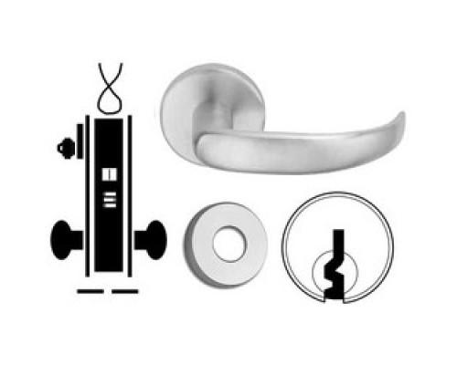 SCHLAGE ALLEGION BRAND  L9092PEL 17A 613 E 12/24VDC        Door Mortise Lock, Keyed, Electrically Locking, E Keyway, 12/24 Volt DC, 3