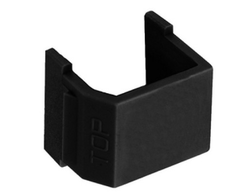 HUBBELL PREMISE WIRING  SFSBBK10               Snap-Fit, Smooth-Blank, Black, 10Pk