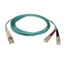 TRIPP LITE N816-03M        10Gb Duplex Multimode 50/125 OM3 LSZH Fiber Patch Cable LC/SC - Aqua, 3M 10-ft.