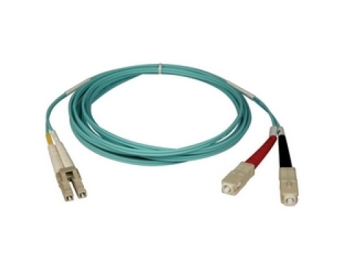 TRIPP LITE N816-03M        10Gb Duplex Multimode 50/125 OM3 LSZH Fiber Patch Cable LC/SC - Aqua, 3M 10-ft.