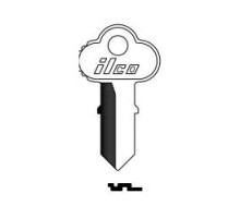 KABA ILCO CORP  R1041DC NP 20               Cylinder Lock Key Blank, Double-Sided, Brass, Nickel Plated, 20 Price Group, For Chicago