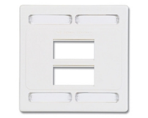 SIEMON COMPANY  MX-FP-D-06-02               Faceplate, Double Gang, 6 Openings, MX, White