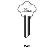 KABA ILCO CORP  1175N NP A02  AL4526900B              Cylinder Lock Key Blank, Brass, Nickel Plated, 2 Price Group, For Weslock