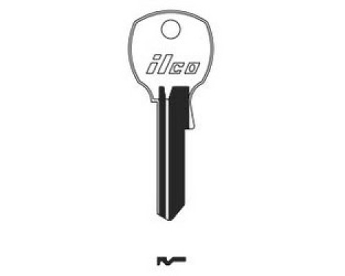 KABA ILCO CORP  1069LA NP A02  AA34825002              Cylinder Lock Key Blank, Brass, Nickel Plated, 2 Price Group, For National Cabinet Lock