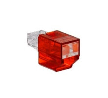 LEVITON  SRJPB-R               Secure RJ Port Blocker, Red, Pack of 12