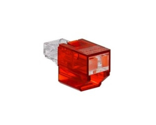 LEVITON  SRJPB-R               Secure RJ Port Blocker, Red, Pack of 12