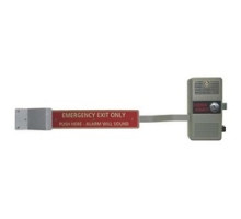 DETEX CORPORATION  ECL-600               Exit Control Lock, Fire Rated, Rugged, Non-Handed, Corrosion-Resistant, Alloy Body, Gray, With 100 dB Alarm and 9 Volt Battery