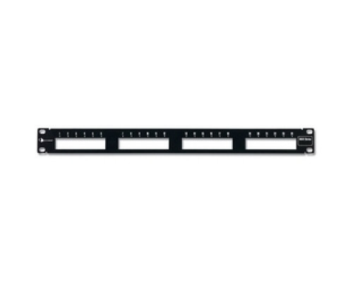 SIEMON COMPANY  MX-PNL-24               Copper, Patch Panel, MAX, Empty, UTP, 24 Openings, Flat, 1U, Black, Detached Wire Manager