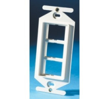 ORTRONICS  41900017               TracJack Stylistics Frame, three-port, Fog White