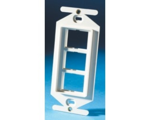 ORTRONICS  41900017               TracJack Stylistics Frame, three-port, Fog White