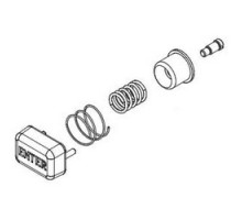 KABA  64858-26D-01               Mechanical Lock Enter Button Assembly Kit, Satin Chrome, For 5000 Series Mechanical Lock