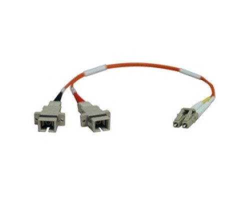 TRIPP LITE N458-001-50        Duplex Multimode 50/125 Fiber Adapter LC-SC M/F 0.3M 1-ft.