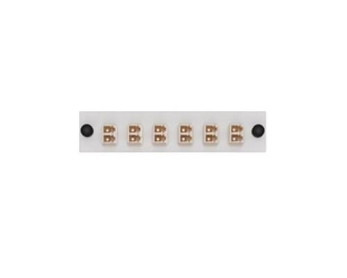 LEVITON  APLW6-LDM               LightSpace Plate, 6 Pack, LC Multimode White