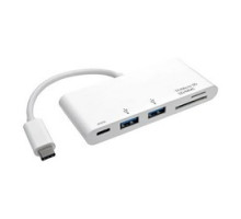 TRIPP LITE U460-002-2AM-C        2-Port USB 3.1 Gen 1 Portable Hub, USB-C to x2 USB-A, USB-C Charging Port and Micro SD & SD/MMC Reader, Thunderbolt 3 Compatible