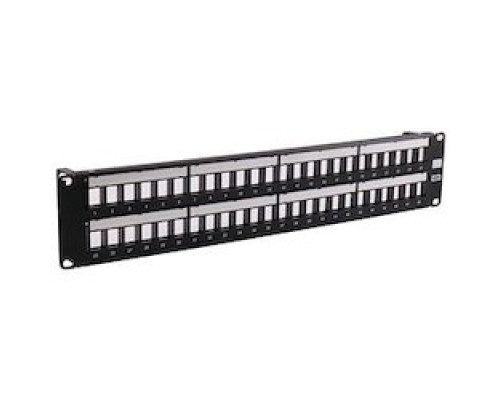 HUBBELL PREMISE WIRING  HPJ48               Patch Panel, Jack, Unloaded, 48 Port, 2u, 19