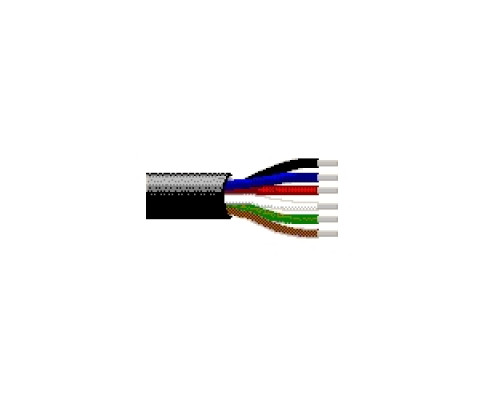 BELDEN  9576 010U1000               Multi-Conductor Cable, 6 Conductors, 22 AWG, Solid, Bare Copper, PVC Insulation, PVC Jacket
