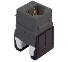 ON-Q/LEGRAND  WP346AGY  WP346A-GY              Keystone Insert, Quick-Connect, Cat 6A, RJ45, 8P8C, 24 to 22 AWG Wire, 0.665