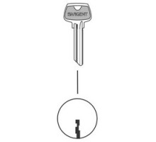 SARGENT  275LG               Cylinder Lock Key Blank, 5-Pin, LG Keyway
