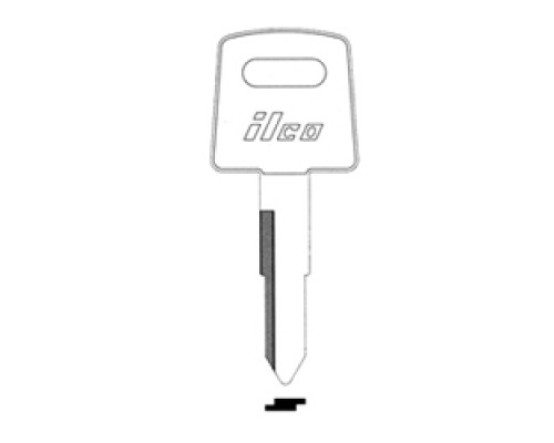 KABA ILCO CORP  HD73 NP A08  AF01008012              Vehicle Key Blank, Brass, Nickel Plated, 8 Price Group, For Honda Motorcycle