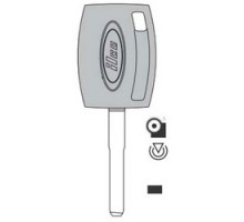 KABA ILCO CORP  H94-PT NS  IAX00007103              Vehicle Key Blank, With Transponder, For 2011 to 2012 Year Ford Fiesta Model