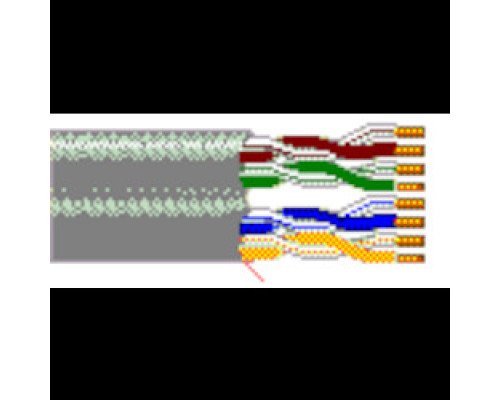 BELDEN  1872A 004A1000               Multi-Conductor - Enhanced Category 6 Bonded-Pair Cable 4-Pair U/UTP CMR Reel-in-Box Yellow