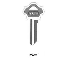 KABA ILCO CORP  WK2-BR BR A34  IAE00000960              Cylinder Lock Key Blank, Natural Brass, 34 Price Group, For Weslock