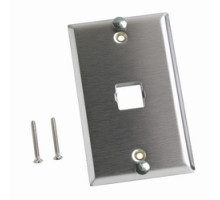 COMMSCOPE ENTERPRISE SOLUTIONS  760100891  M10LW4SP              M10LW4SP 1-Port Single Gang Stainless Steel Telephone Faceplate