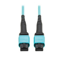 TRIPP LITE N845B-04M-12TAA        Eaton Tripp Lite Series 100G Multimode 50/125 OM4 Fiber Optic Cable 12F MPO/MPO-PC F/F , Type-B Polarity, OFNP, Aqua, 4 m 13.1 ft. , TAA