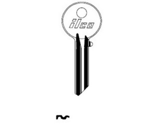 KABA ILCO CORP  O997E NP A06  AL3402100B              Cylinder Lock Key Blank, 6-Pin, Small, Brass, Nickel Plated, 6 Price Group, For Yale